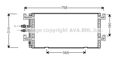 AVA QUALITY COOLING Конденсатор, кондиционер VW5145